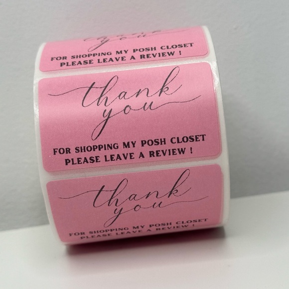 STICKERAFT Other - Thank You for Shopping My Posh Closet Sticker Labels – 100 pcs 2in